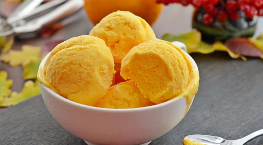 Orange ice cream