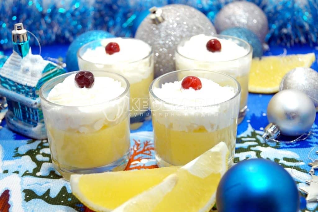 Lemon dessert snow queen