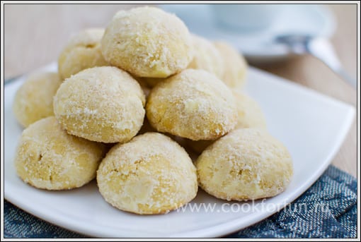 Biscuits en boule de neige