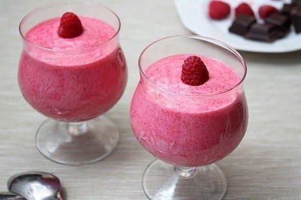 Mousse de arándano