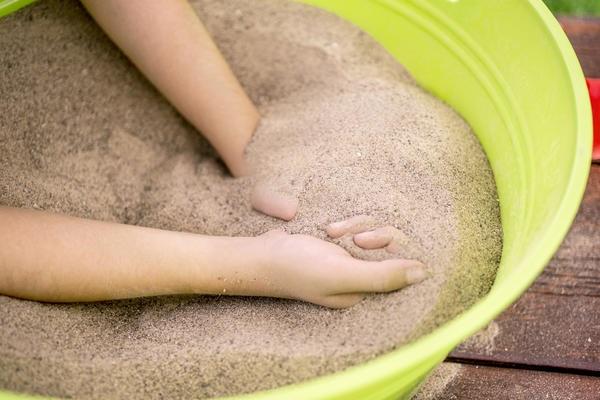 bowl of sand