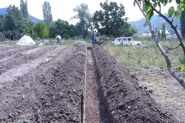 trench in the Urals