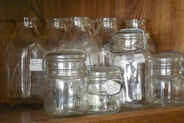 glass jars