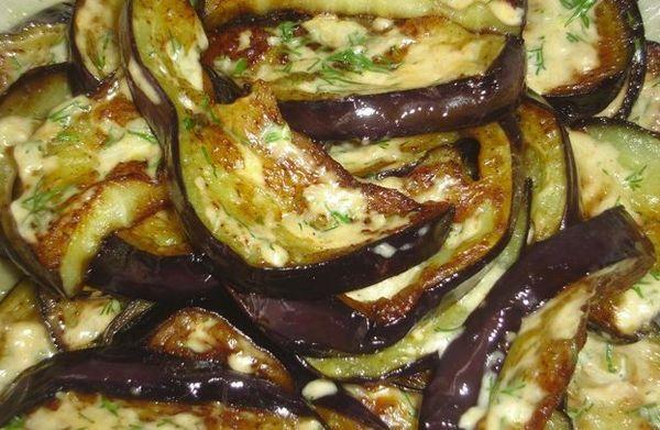 aubergine frite