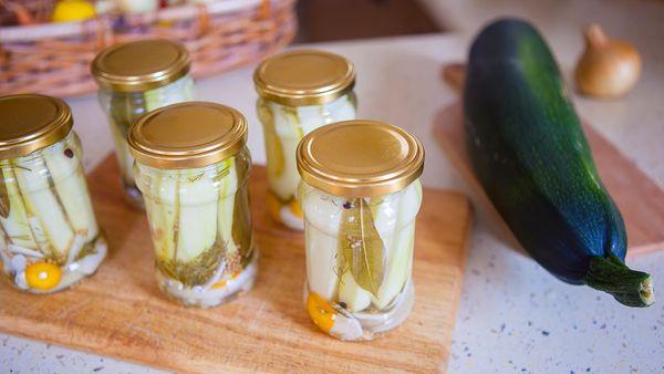 courgettes en pots