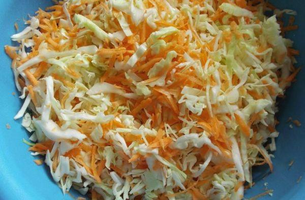 shredded cabbage