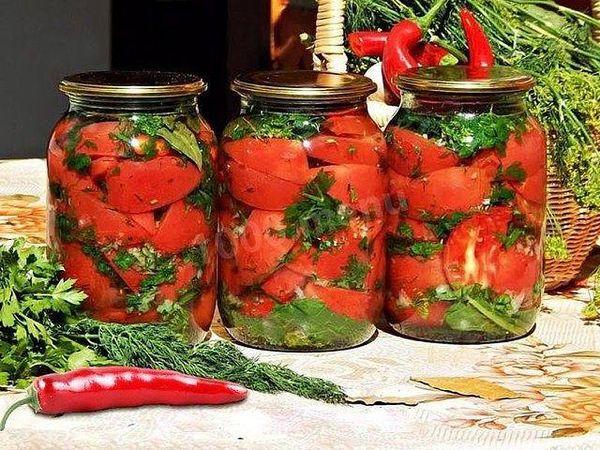 tomates con hierbas