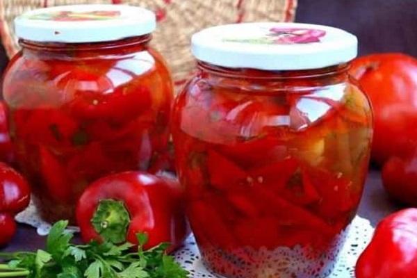 tomates y pimientos