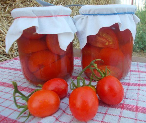 Tomates marinées