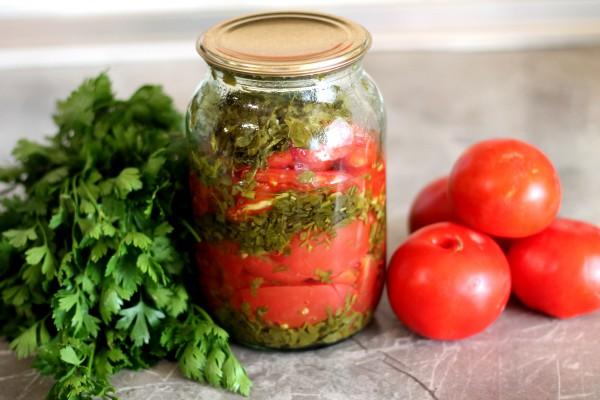 tomatoes with parsley