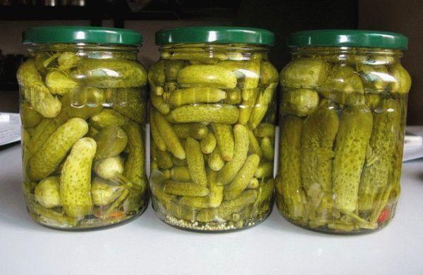 salted cucumbers