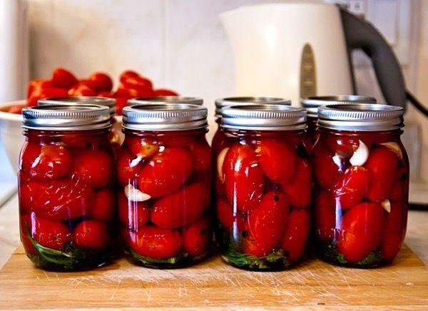 tomates marinées