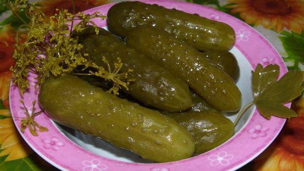 Salted cucumbers