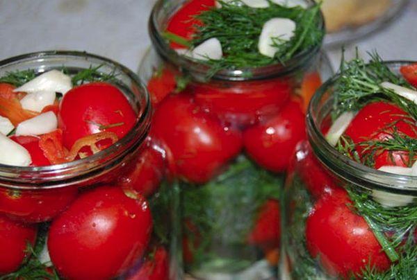 tomatoes in a jar