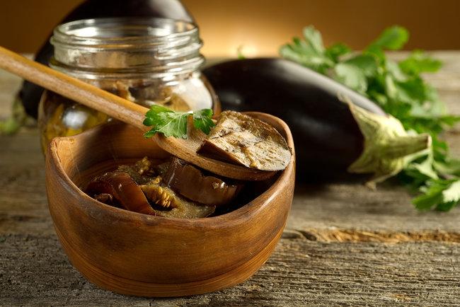 eggplant with onions and garlic