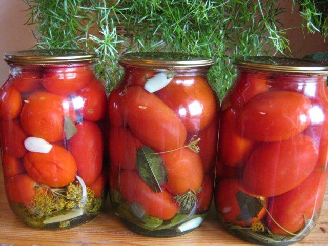 tomates marinées