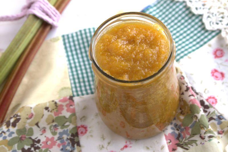 confiture de rhubarbe à la banane