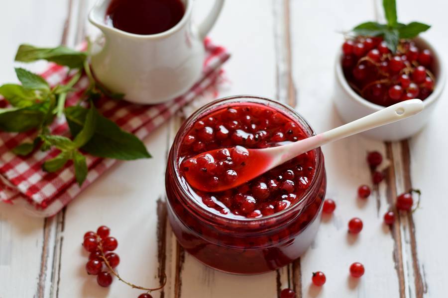 confiture de groseilles rouges