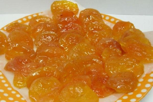 candied fruit in a plate