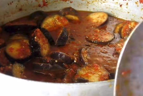 cooking eggplant