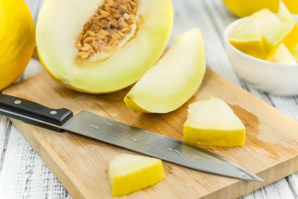 harvesting melons