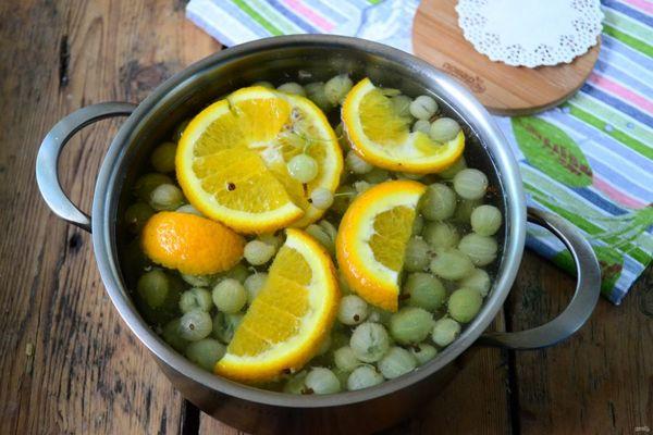 naranja y grosella