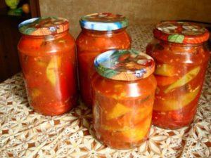 Step-by-step recipe for making hot pepper in tomato for the winter