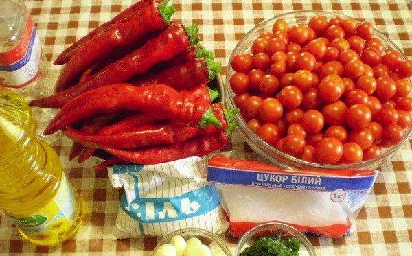 pimientos y tomates