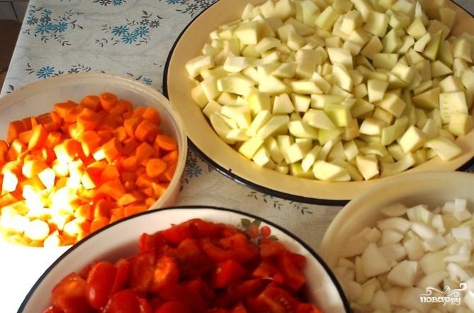 caviar de verduras con tomates