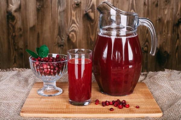 compota de manzana y arándanos rojos