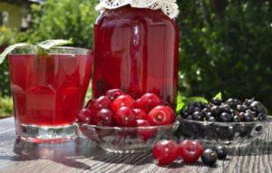 Step-by-step recipe for a delicious compote from currant and cherry for the winter