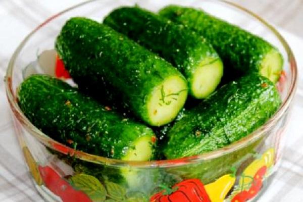 lightly salted cucumbers