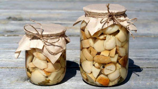 jars of mushrooms