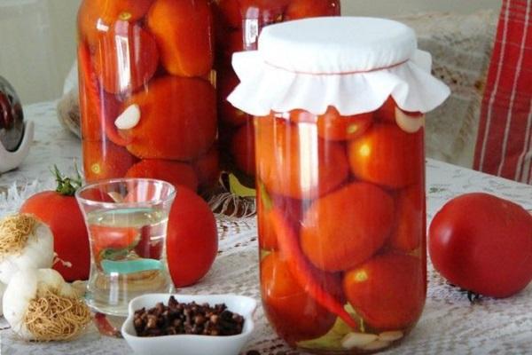 tomates marinées