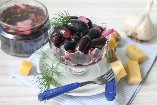 uvas en escabeche como aceitunas