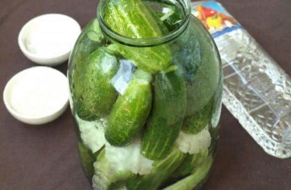 cucumbers and cabbage