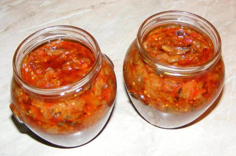 caviar con pimiento