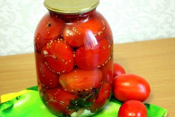 tomates marinées