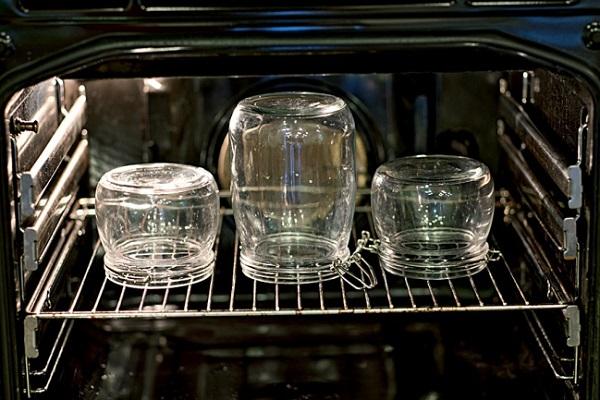 cans in the oven