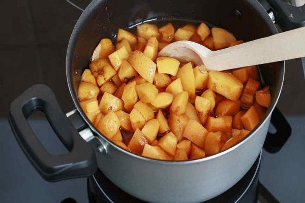 cuisson dans une casserole