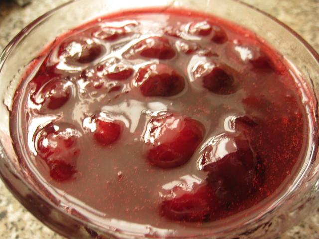 confiture de cerises à la gélatine