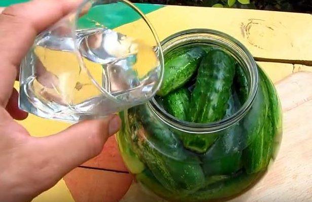 stacking cucumbers