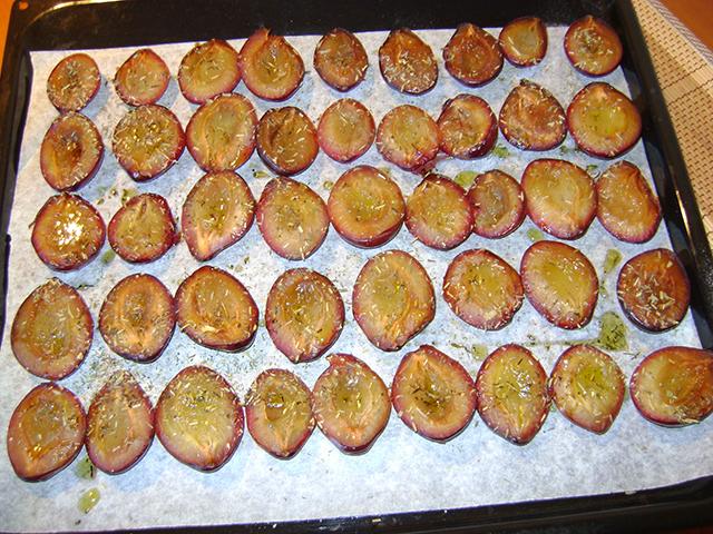 drying in the oven