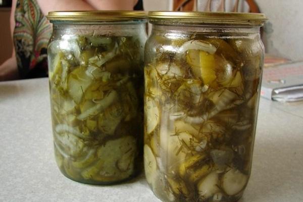 zucchini with cucumbers