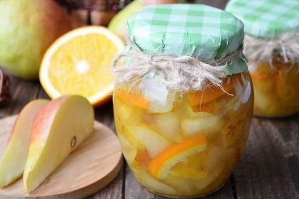 jam with pears and lemon