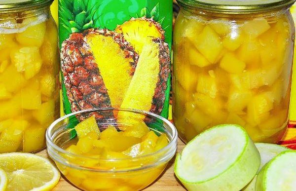 pineapple and zucchini