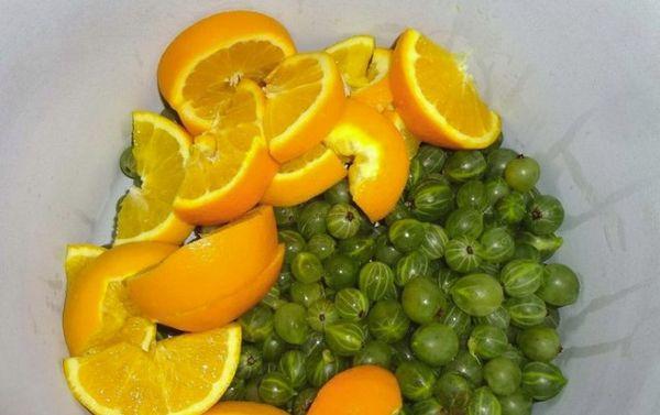 naranjas con grosellas