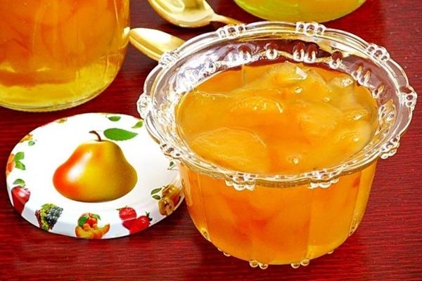 confiture de poire à l'acide citrique