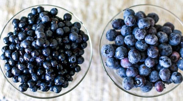 Blueberries in a plate