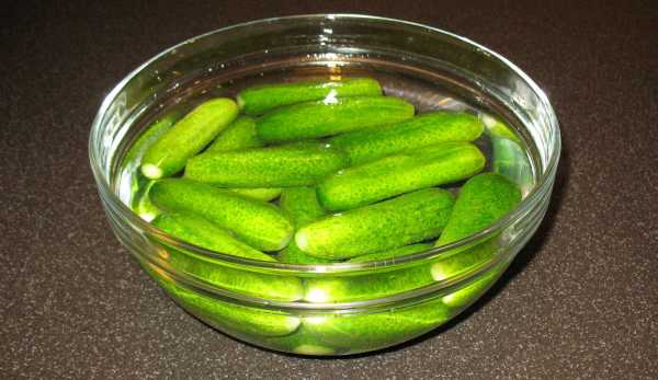 Cucumbers in water